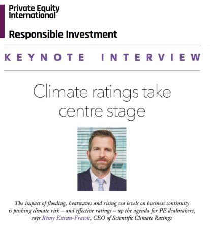 Cover - Keynote Interview with REF, CEO of Scientific Climate ratings - Climate ratings take centre stage Cover - Keynote Interview with REF, CEO of Scientific Climate ratings - Climate ratings take centre stage