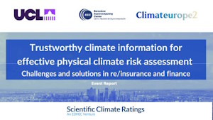 Scientific Climate Ratings Signs Landmark Report on Trustworthy Climate Risk Analytics